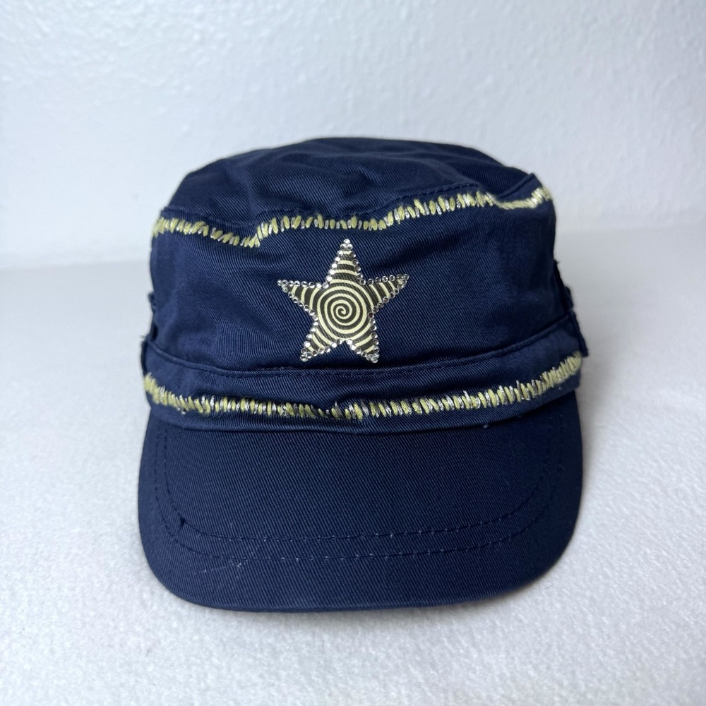 Natural life Star Cadet Hat Blue Dream Big Embroidered Cap Military Style Buckle
